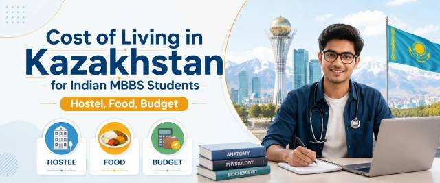 Cost of Living in Kazakhstan for Indian MBBS Students: Hostel, Food & Monthly Budget 2026