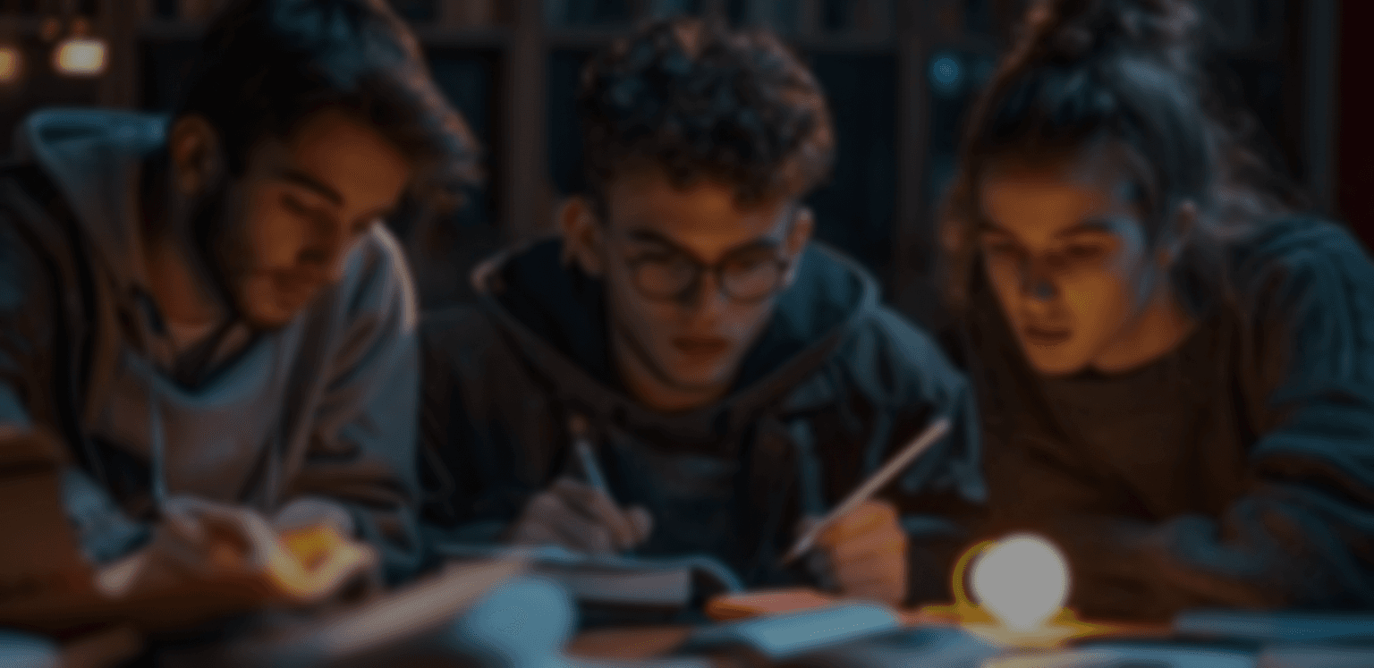 Students studying together