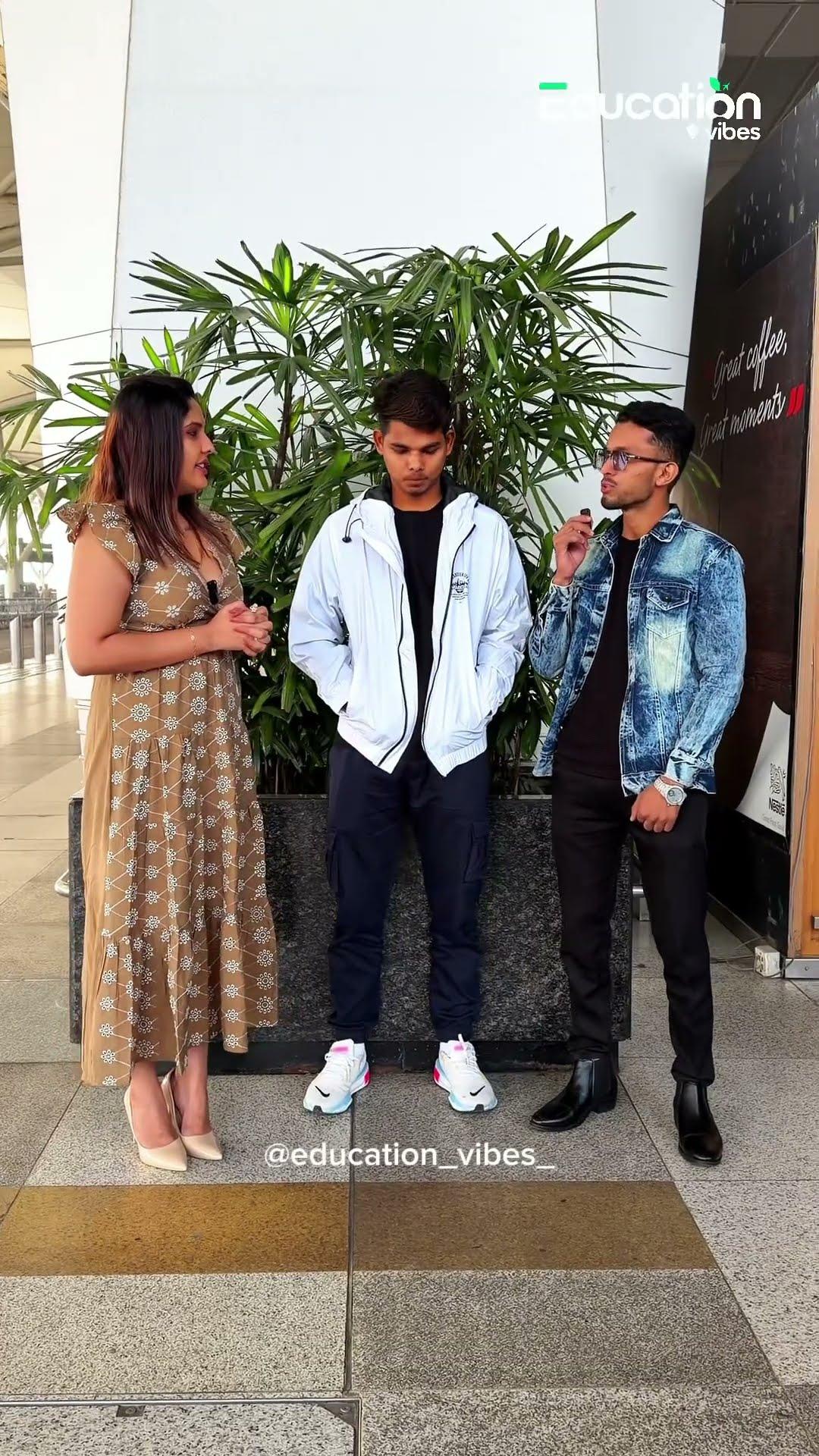 Two students who chose the right path