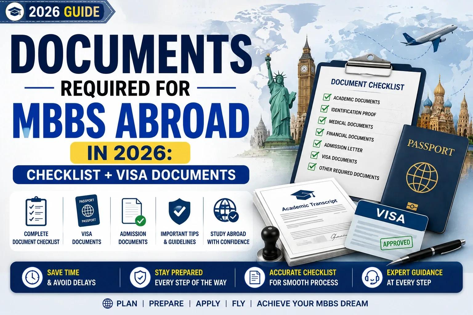 Documents Checklist Required for MBBS Abroad in 2026