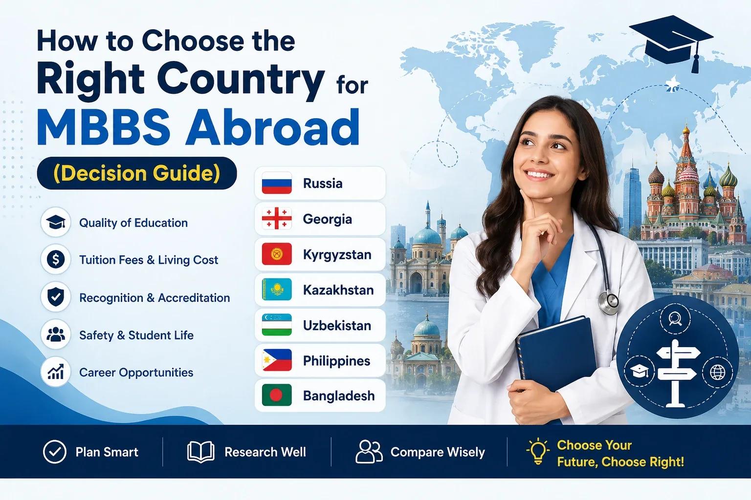 How to Choose the Right Country for MBBS Abroad (Decision Guide)
