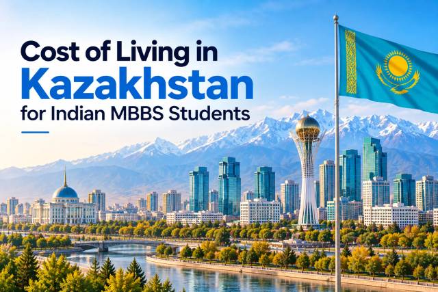 Cost of Living in Kazakhstan for Indian MBBS Students: Hostel, Food & Monthly Budget 2026 Cost of Living in Kazakhstan for Indian MBBS Students: Hostel, Food & Monthly Budget 2026