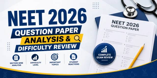 NEET 2026 (Re-NEET) Question Paper Analysis & Difficulty Review – 21 June 2026 NEET 2026 (Re-NEET) Question Paper Analysis & Difficulty Review – 21 June 2026