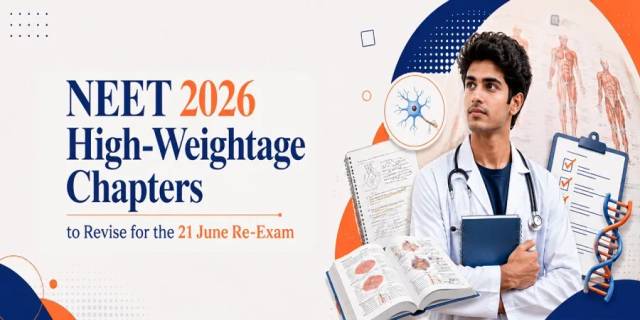 NEET 2026 High-Weightage Chapters to Revise for the 21 June Re-Exam NEET 2026 High-Weightage Chapters to Revise for the 21 June Re-Exam