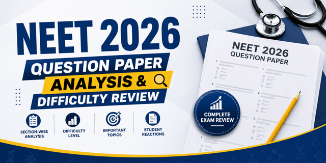 NEET 2026 (Re-NEET) Question Paper Analysis & Difficulty Review – 21 June 2026 NEET 2026 (Re-NEET) Question Paper Analysis & Difficulty Review – 21 June 2026