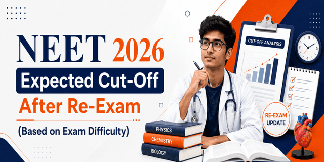 NEET 2026 Expected Cut-Off After Re-Exam (Based on Exam Difficulty) NEET 2026 Expected Cut-Off After Re-Exam (Based on Exam Difficulty)