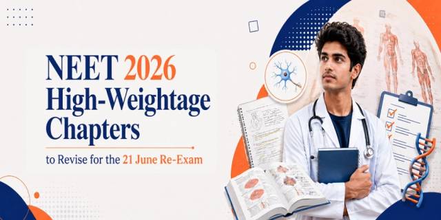 NEET 2026 High-Weightage Chapters to Revise for the 21 June Re-Exam NEET 2026 High-Weightage Chapters to Revise for the 21 June Re-Exam