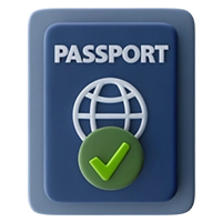 Document requried Valid Passport